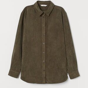 H&M Olive Corduroy Jacket
